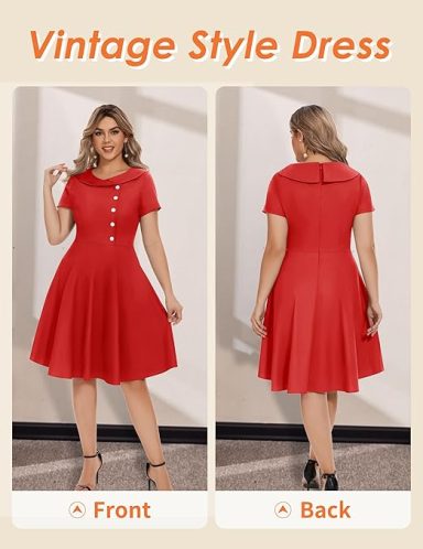 Wedtrend Vestido de cóctel para mujer, estilo rockabilly